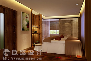 銀川美發(fā)店裝修設(shè)計(jì)|中式混搭美容館