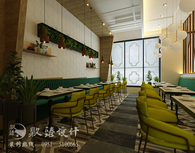 銀川餐廳裝修設(shè)計|镹臻裝飾,啟胃香連鎖餐飲裝修設(shè)計案例 