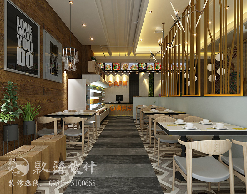 銀川餐廳裝修設(shè)計|镹臻裝飾,啟胃香連鎖餐飲裝修設(shè)計案例 