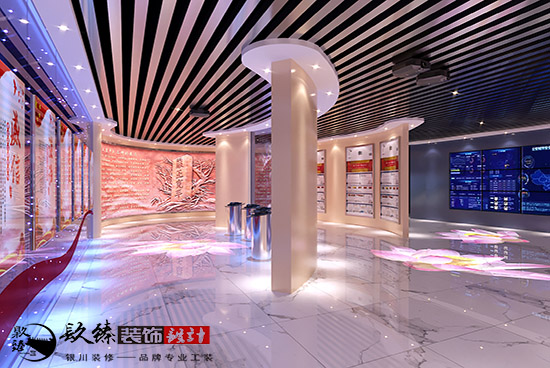 銀川展廳裝修|內(nèi)蒙古阿拉善黨風(fēng)廉政展廳裝修設(shè)計案例賞析
