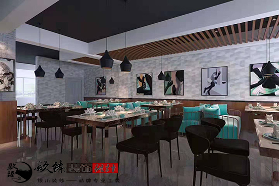 食客狼餐廳裝修設(shè)計，狂野中的內(nèi)斂