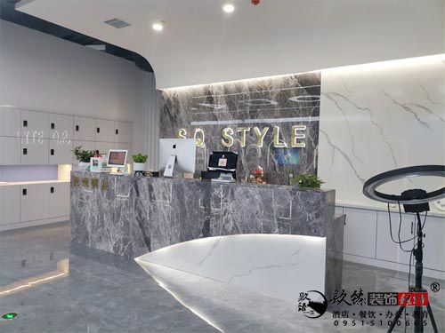 銀川理發(fā)店裝修設(shè)計(jì)實(shí)景圖|镹臻設(shè)計(jì)