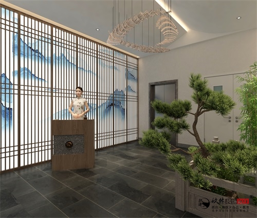 銀川餐廳裝修設計效果圖|镹臻設計