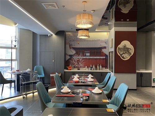銀川火鍋店裝修設(shè)計實景圖|镹臻設(shè)計
