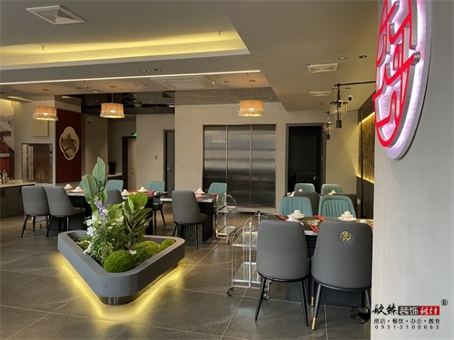 銀川火鍋店裝修設(shè)計實景圖|镹臻設(shè)計