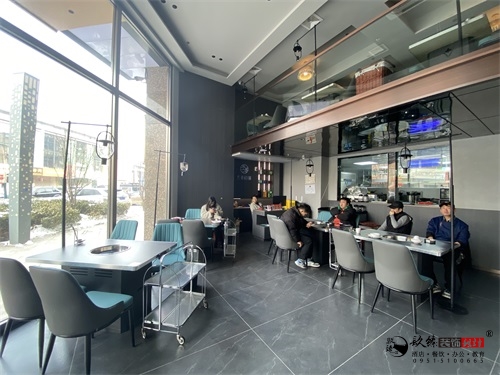 銀川火鍋店裝修設(shè)計實景圖|镹臻設(shè)計